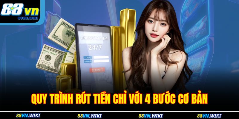Quy trình rút tiền chỉ với 4 bước cơ bản